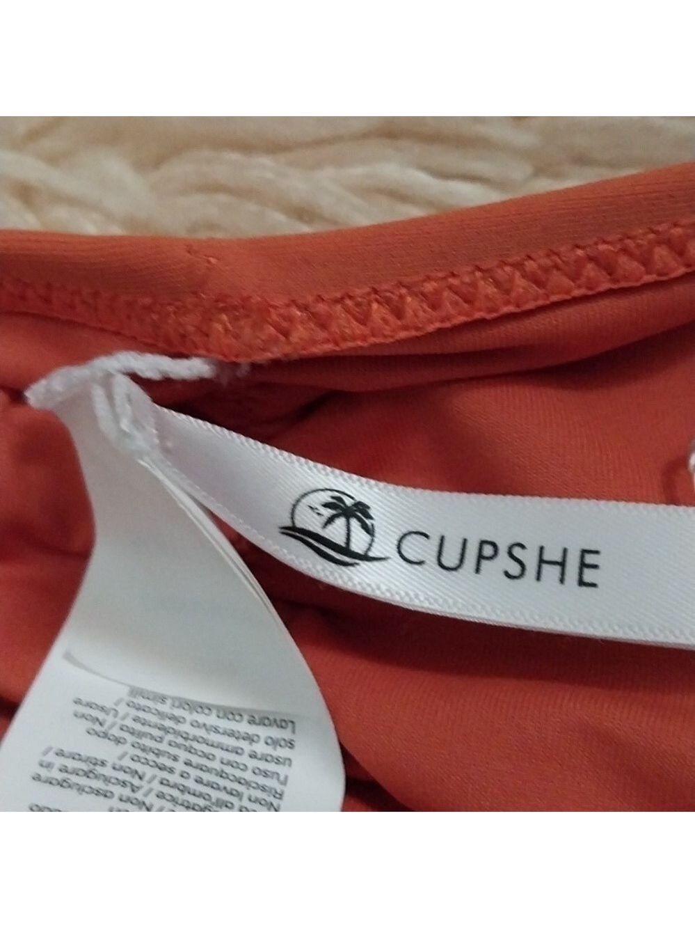 CUPSHE Women's Orange Bikini Bottom NWT Size M - Picture 5 of 12